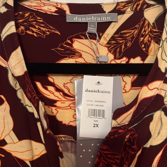 Christine Button-Down Long Sleeve Dress 2X - Picture 3 of 3